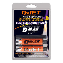 Quest Q-Jet D20-8W White Lightning Complete 2-Motor Launch Pack - Q6132