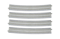 HO Kato Concrete Tie Large-Radius Curve (60 7/8″) -11.25″ [4pcs] 2-321