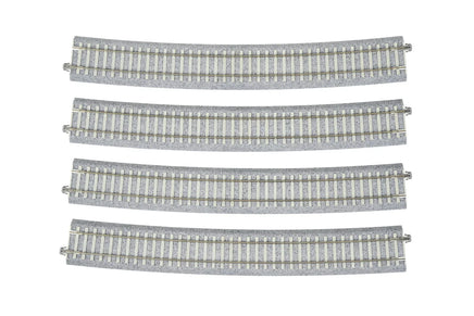 HO Kato Concrete Tie Large-Radius Curve (60 7/8″) -11.25″ [4pcs] 2-321