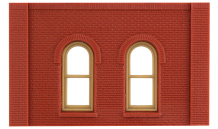 HO DPM One-Story Arched Window 30112