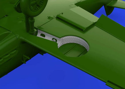 1/72 Eduard Bf 109F wheel bays rounded PRINT for EDUARD 672322
