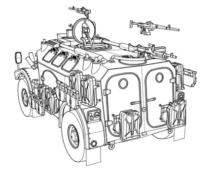 1/72 ACE Model M3 Wheeled Armoured Personnel Carrier (4x4) 72463
