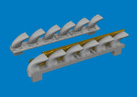 1/72 Eduard Bf 109G-6 exhaust stacks PRINT Brassin for TAMIYA kit D72054