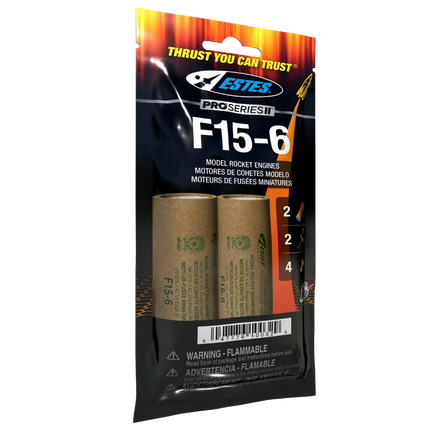 Estes Rockets F15-6 Engines (29mm) 10032 - MPM Hobbies