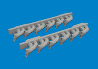 1/48 Eduard P-39 exhaust stacks fishtail PRINT Brassin for ARMA HOBBY 6481049