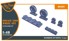 1/48 Clear Prop Mirage-2000 Wheel Set 48035