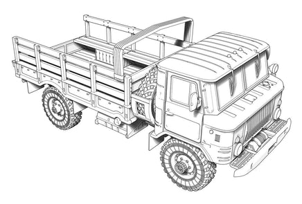 1/72 ACE Model Soviet All-Road Military Truck GAZ-66 72182