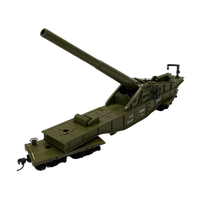 HO Rock Island US Army Big Gun with Crank (Raise/Lower) 32163