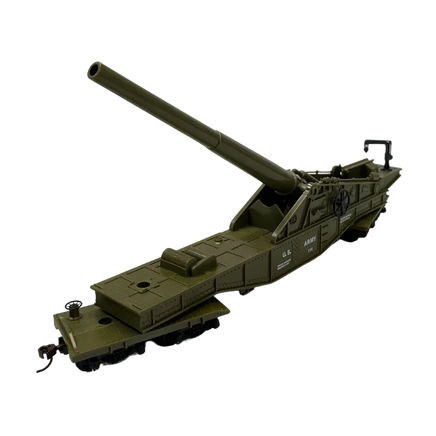 HO Rock Island US Army Big Gun with Crank (Raise/Lower) 32163