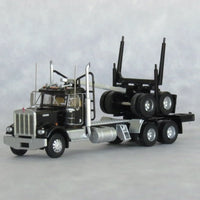N Trainworx Black Kenworth W900 Log Truck 49081