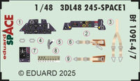 1/48 Eduard Bf 109E-4/7 SPACE 3Dl48245