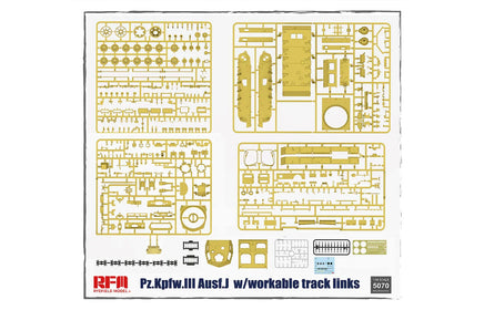 1/35 Ryefield Models Pz.Kpfw.III Ausf.J w/Workable Track Links 5070
