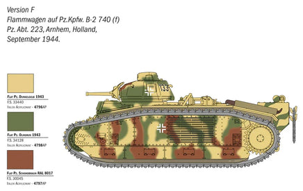 1/56 Italeri Char B1 Bis 25766