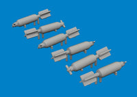 1/48 Eduard P-40 30lb frag bombs PRINT Brassin for EDUARD kit 6481078