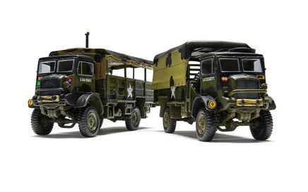 1/76 Airfix WWII 3-Ton G.S. & Troop Trucks Plastic Model Kit A03306AF