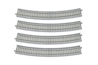 HO Kato 790mm (31 1/8″) Radius 22.5' CT Superelevated Curve Track [4pcs] 2-251