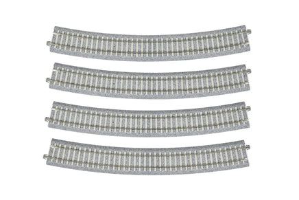 HO Kato 790mm (31 1/8″) Radius 22.5' CT Superelevated Curve Track [4pcs] 2-251