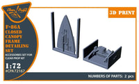 1/72 Clear Prop F-86A Canopy Frame Detailing Set (CP) 72167