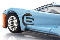 AFX Mega G+ Ford GT Heritage #6 Gulf HO Slot Car 22052