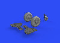 1/32 Eduard Bf 108 wheels spoked 632155