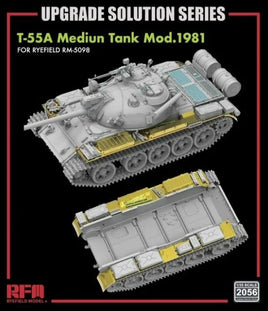 1/35 Ryefield Models T-55A Medium Tank Mod. 1981 Upgrade Parts Set for RM-5098 (Type 2) 2056