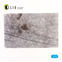 1/72 Kelik Swiss hexagonal concrete parking place Base - Acrylic 3 mm (280 x 180 mm) (170 g) KS72017