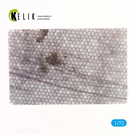 1/72 Kelik Swiss hexagonal concrete parking place Base - Acrylic 3 mm (280 x 180 mm) (170 g) KS72017