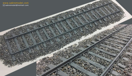 1/35 Sabre Model RAILWAY TRACK AND SLEEPER SET (4 [CS Length 71.42 Cm) 35B06-B