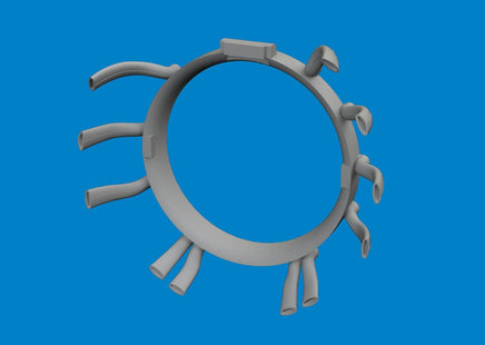 1/48 Eduard A6M5 exhausts 3D 6481118