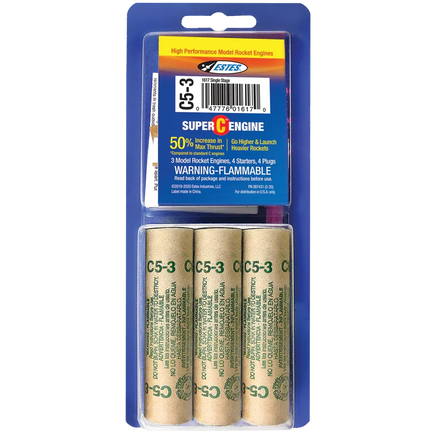 Estes Rockets C5-3 Engines 1617 - MPM Hobbies
