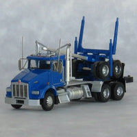 N Trainworx Blue Kenworth T800 Log Truck 48084