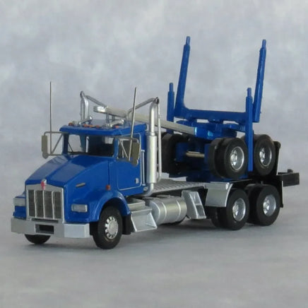 N Trainworx Blue Kenworth T800 Log Truck 48084