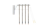 O Woodland Pre-Wired Poles - Single Crossbar US2280