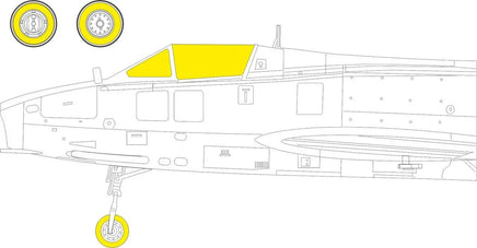 1/48 Eduard Paint Mask for SPECIAL HOBBY SMB-2 Super Mystere TFace EX1048