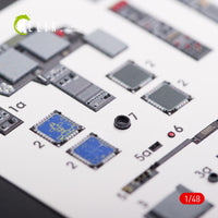 1/48 Kelik AH-64D Apache longbow interior 3D decals for Hasegawa kit K48021