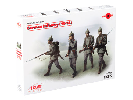 1/35 ICM German Infantry (1914) 4 Figures 35679