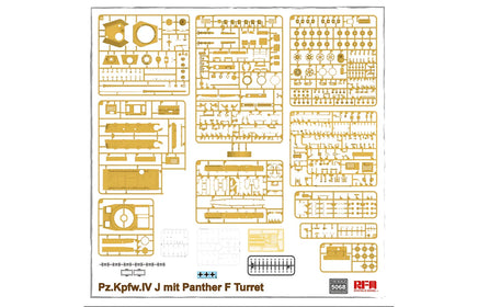 1/35 Ryefield Models Pz.Kpfw.IV J mit Panther F Turret 5068