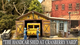 HO Bar Mills Handcar Shed at Cranberry Yard 362