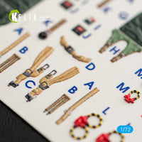 1/72 Kelik Blackburn Buccaneer S.2C interior 3D decals for Airfix kit K72044