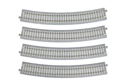 HO Kato 730mm (28 3/4″) Radius 22.5' CT Superelevated Curve Track [4pcs] 2-241