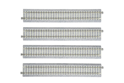 HO Kato Unitrack 246mm 9-3/4" Concrete Tie Straight Track (4) 2-152