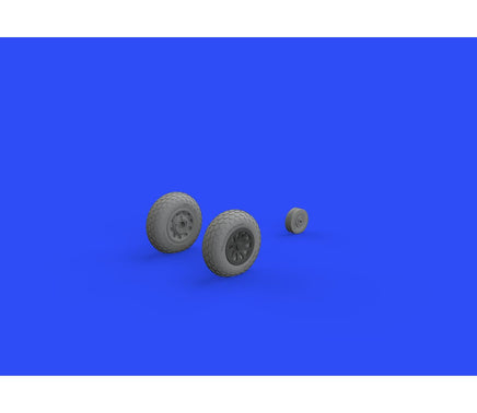 1/48 Eduard P-51D Wheels w/Oval Tread for EDU (Resin) 648503