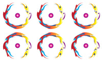 PineCar Fire Ball Wheel Flare Decal 4065