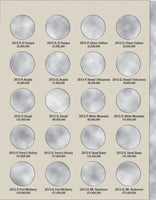 Whitman H.E. Harris Coin Folder - National Park Quarters Collection #1: 2010-2015 2880