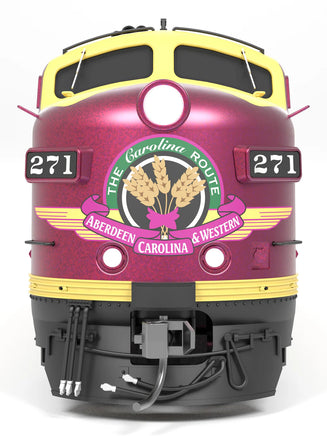 HO Broadway Ltd EMD F9A ACWR 271 Magenta & Yellow Paragon4 Sound/DC/DCC 9680