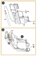 1/48 Clear Prop F-86A Ejection Seat Early (CP) A48047