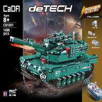 CaDFI M1A2 RC Tank 2 Models in 1 Military 1498pcs C61001