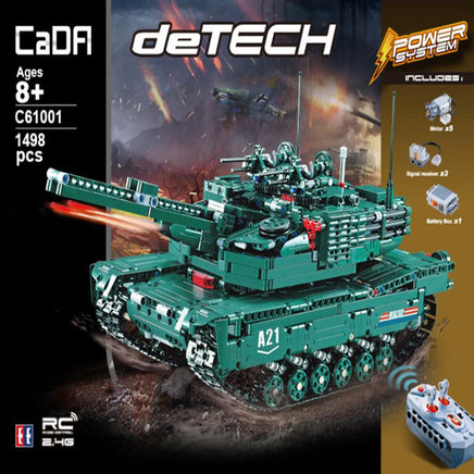 CaDFI M1A2 RC Tank 2 Models in 1 Military 1498pcs C61001