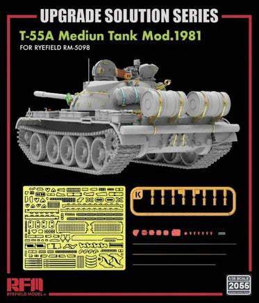 1/35 Ryefield Models T-55A Medium Tank Mod 1981 Upgrade Parts Set for RM-5098 2055