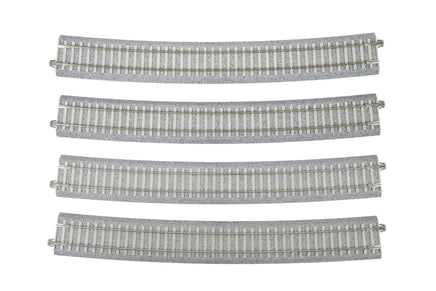 HO Kato Concrete Tie Large-Radius Curve (63 1/4″) -11.25″ [4pcs] 2-331